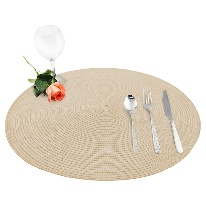 Fresco Cream Round Placemat