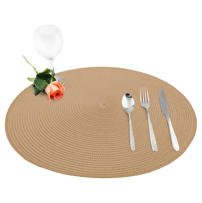 Fresco Latte Round Placemat