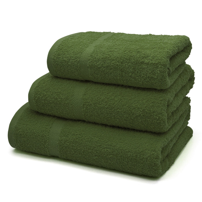 Gemini 100% Cotton Moss Green Towels