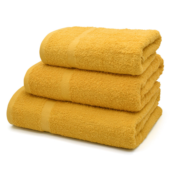 Gemini 100% Cotton Mustard Yellow Towels