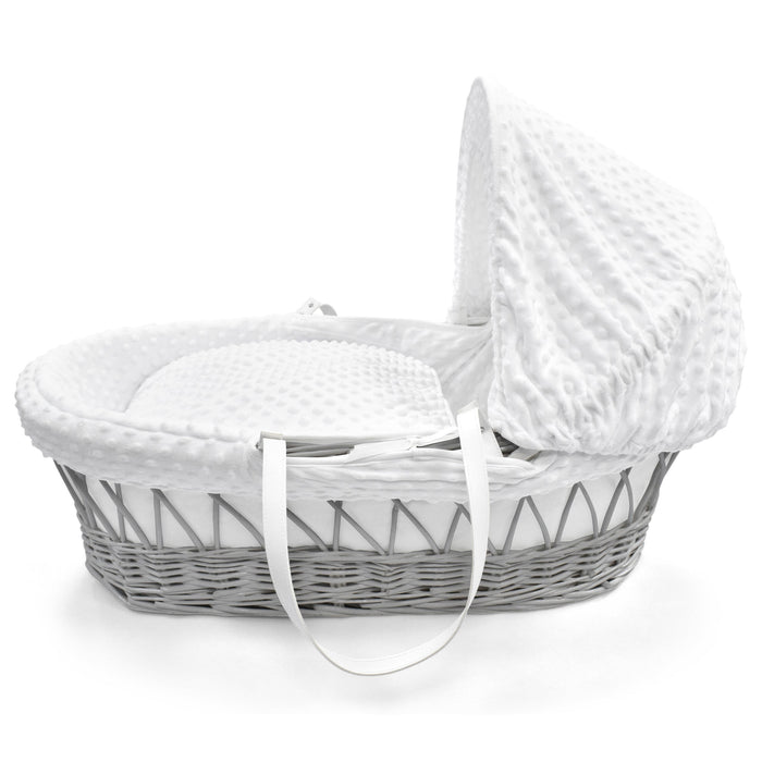 Nursery Baby Wicker Popcorn Dressing White