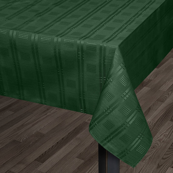Hampton Luxury Jacquard Forest Green Tablecloth