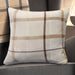 Luxury Cream Flannel Check Cushion Cover