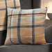 Luxury Flannel Check Natural Cushion Cover