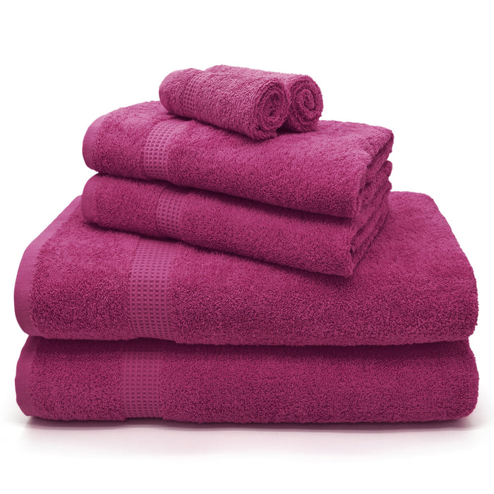 Egyptian Mayfair 600gsm Cotton Fuchsia Towels