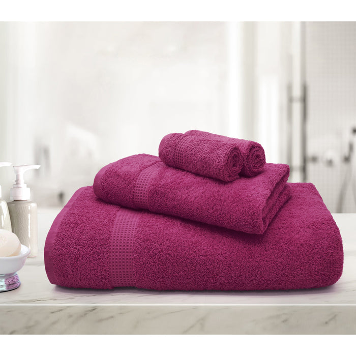 Egyptian Mayfair 600gsm Cotton Fuchsia Towels