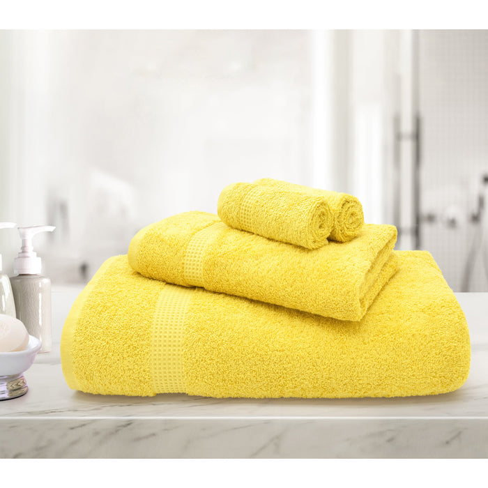 Egyptian 600gsm Yellow Cotton Towels