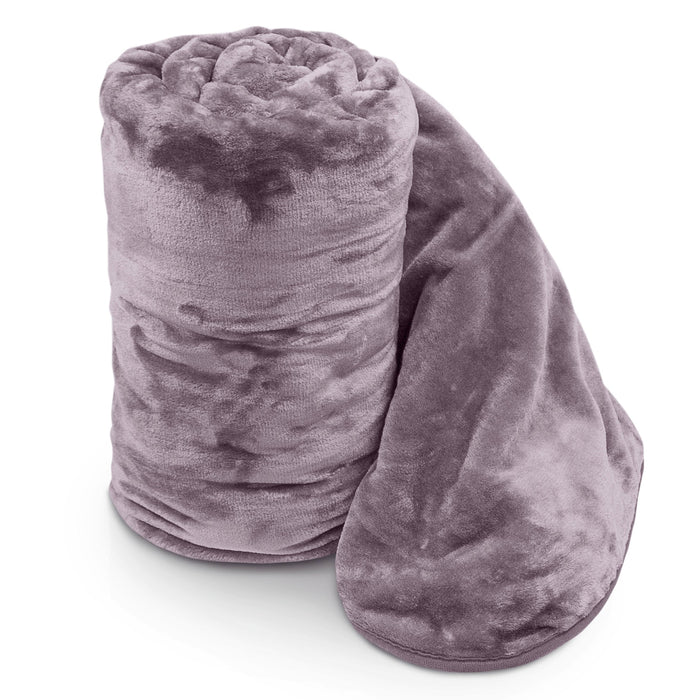 Mauve Faux Fur Mink Blanket