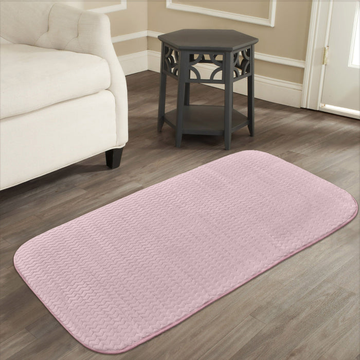 Luxury Anti Slip Moda Rug Mauve