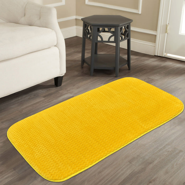 Luxury Anti Slip Moda Rug Ochre