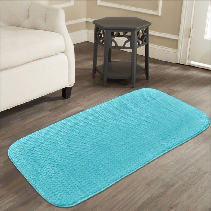 Luxury Anti Slip Moda Rug Teal