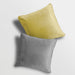 Luna Velvet Ochre / Silver Cushion Cover