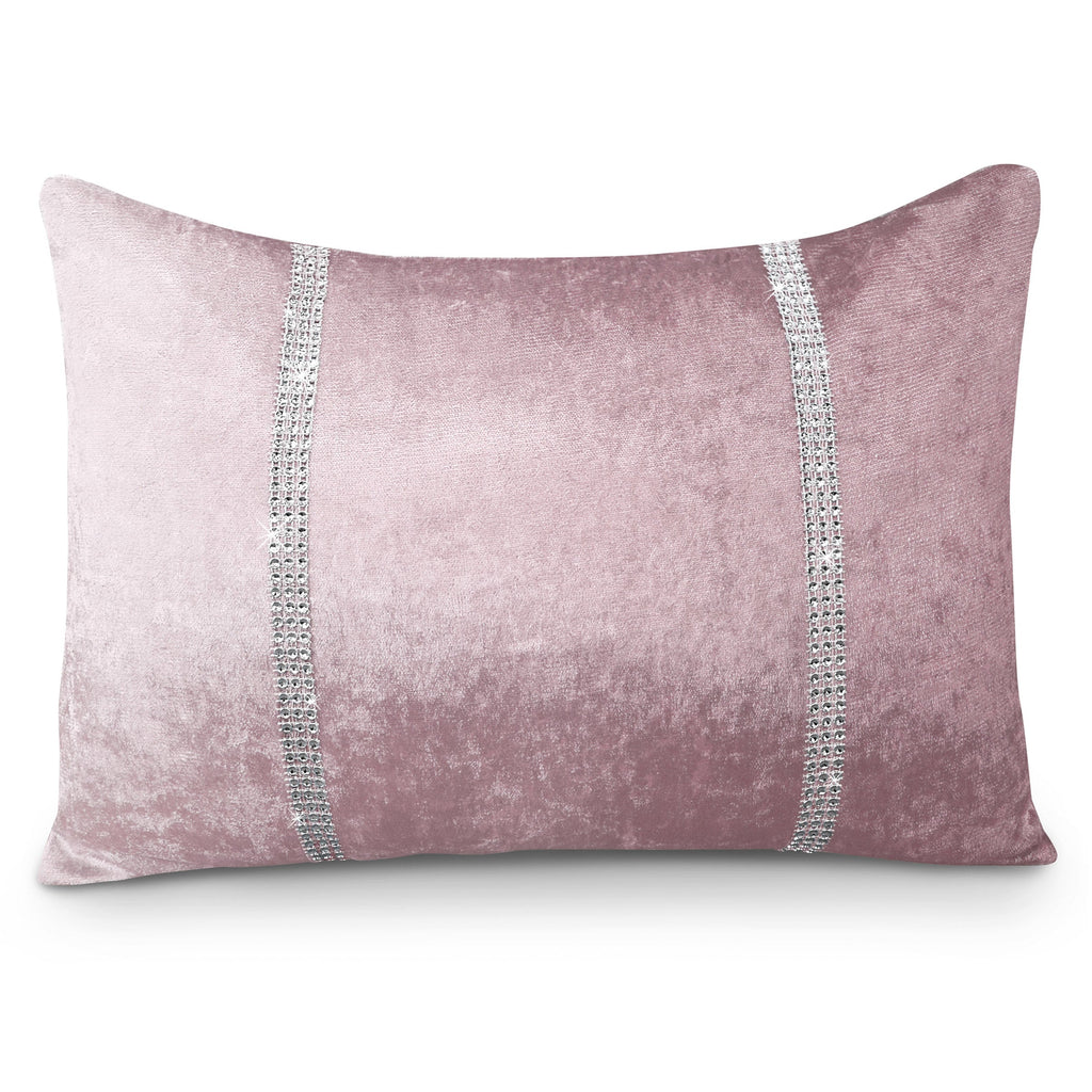 Ombre Pink Crushed Velvet Boudoir Cushion Bed Bath Home