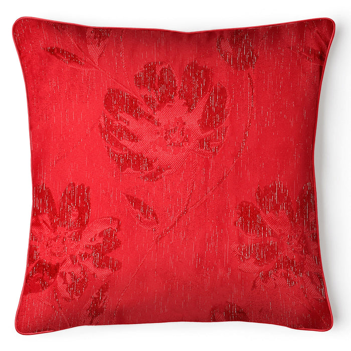 Panache Jacquard Sparkle Red Cushion Cover