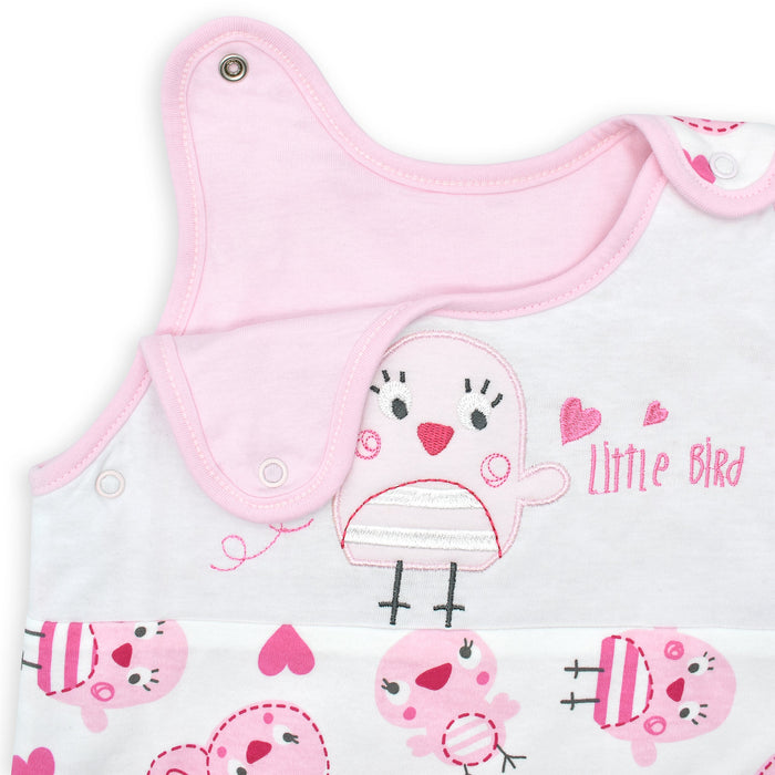 Pink Birds Baby Sleeping Bag