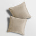 Luna Velvet Plain Beige Cushion Cover