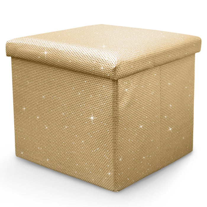 Ritz Gold Glitter Storage Box
