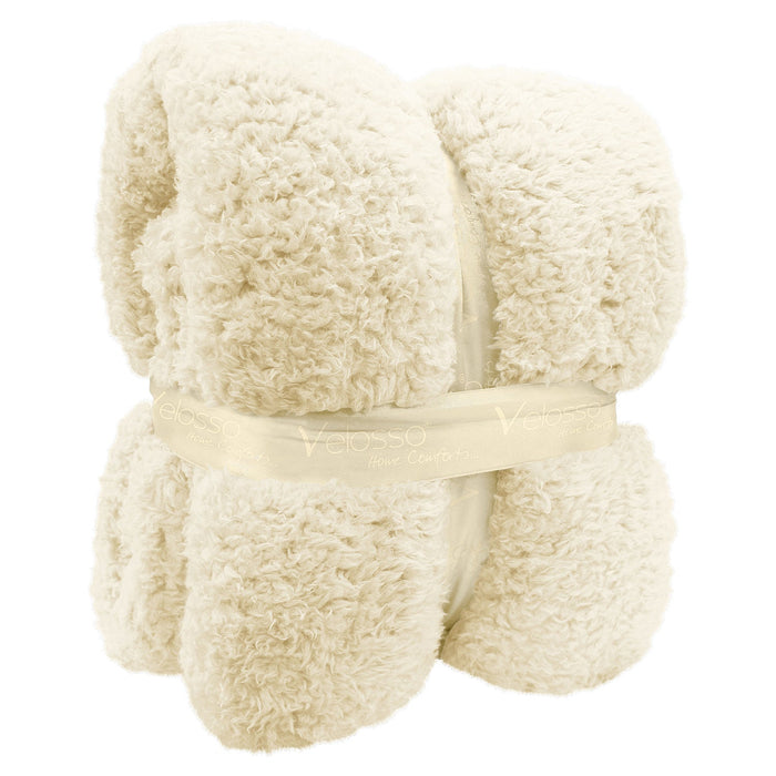 Teddy Cream Sherpa Blanket