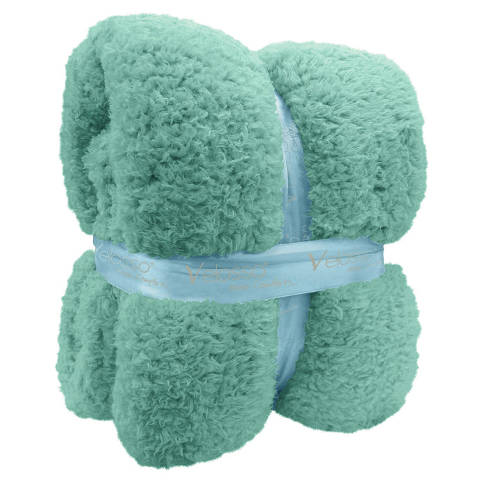 Teddy Duck Egg Sherpa Blanket