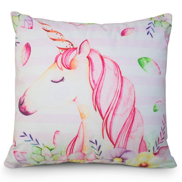 Unicorn Stripe Cushion Cover