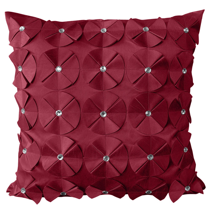 Vogue Diamante Burgundy Cushion Cover