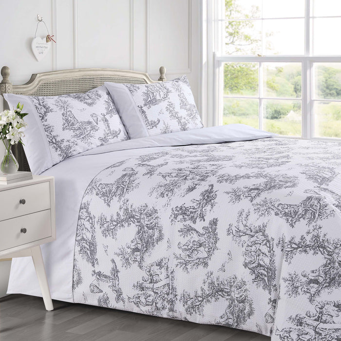 Toille Waffle Duvet Cover & Pillowcase Set