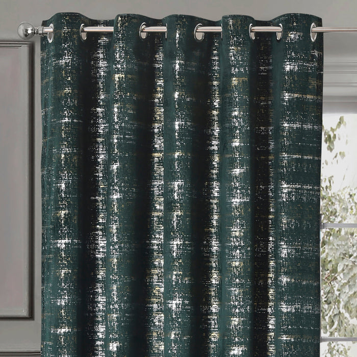Warwick Green Readymade Eyelet Curtains