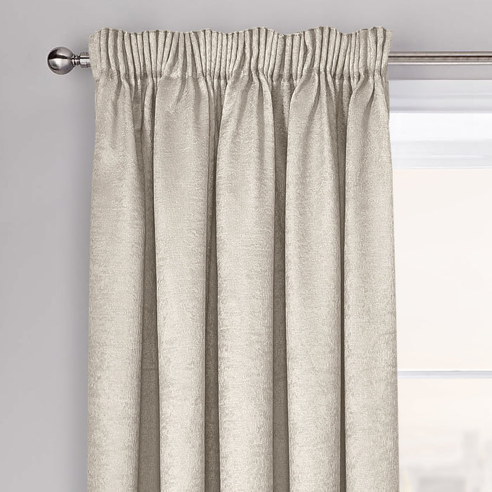 Westwood Cream Dimout Pencil Pleat Curtains