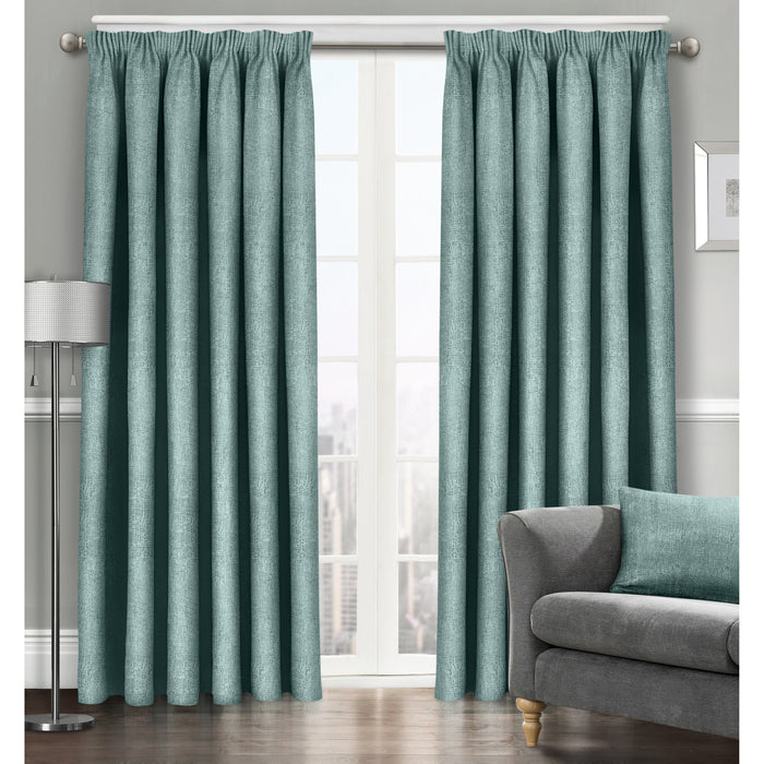 Westwood Duck Egg Dimout Pencil Pleat Curtains