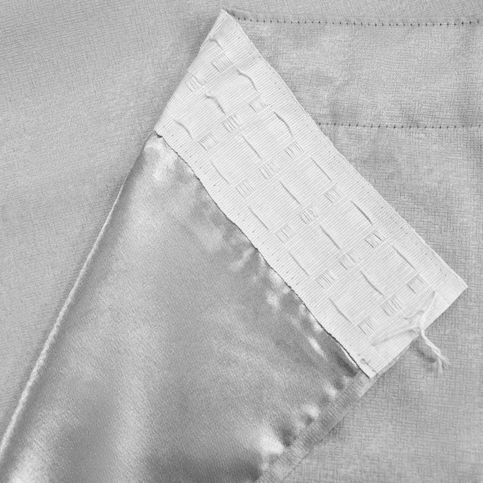 Westwood Silver Dimout Pencil Pleat Curtains