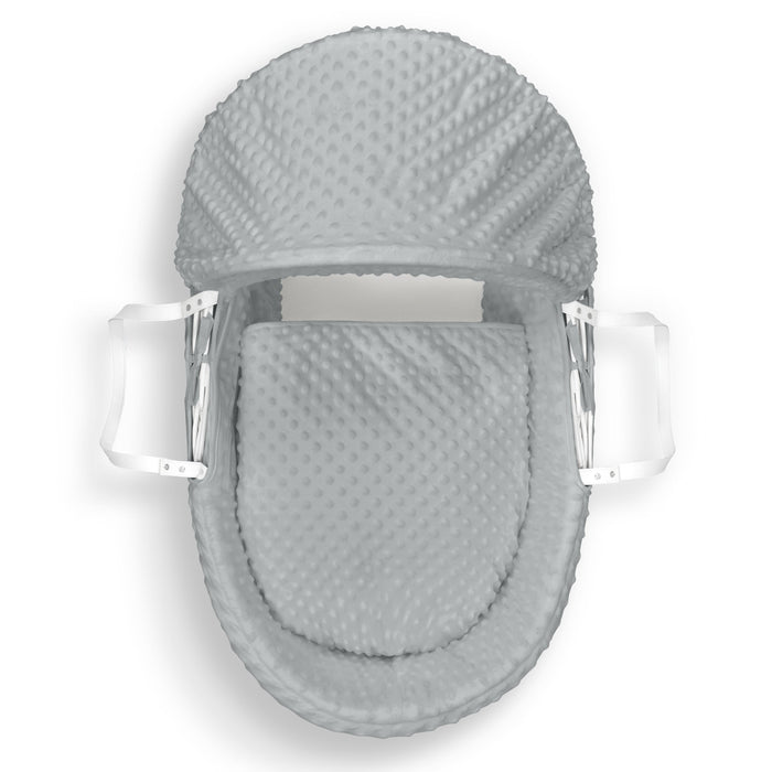 Grey Popcorn Moses Basket Dressing