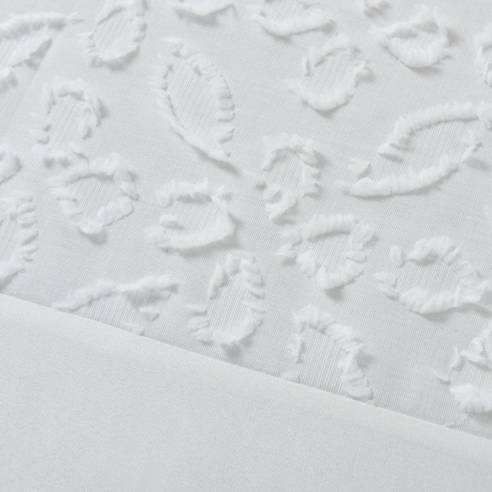 Zenith Tufted White Duvet Cover & Pillowcase Set