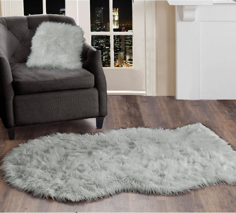 Luxury Moonstruck Faux Fur Sheepskin Rug